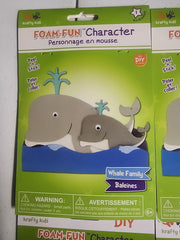 DIY Unicorn Whale Kids Foam Art Craft Kit Bundle Lot