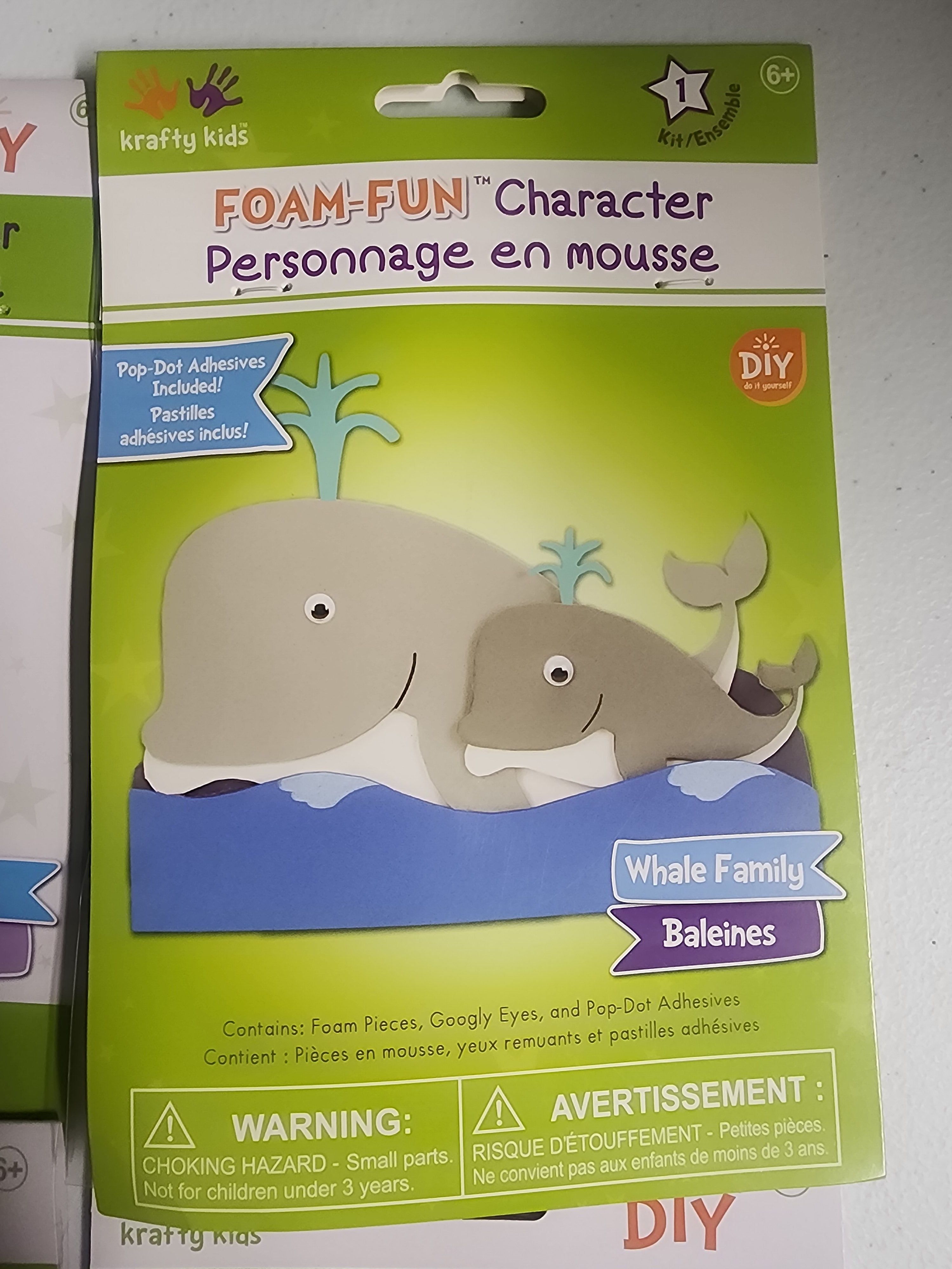 DIY Unicorn Cat Dog Whale Kids Foam Art Craft Kit Bundle Lot 4