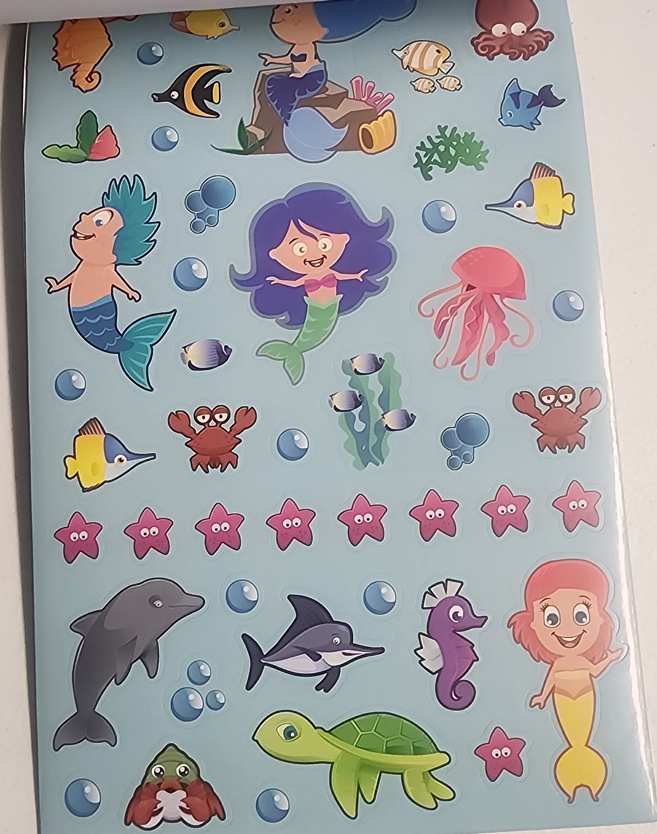 DIY Big Blue Sea Sticker Book 300 stickers