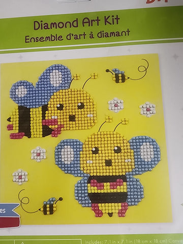 DIY Krafty Kids Bees Diamond Art Craft Kit Bundle Lot