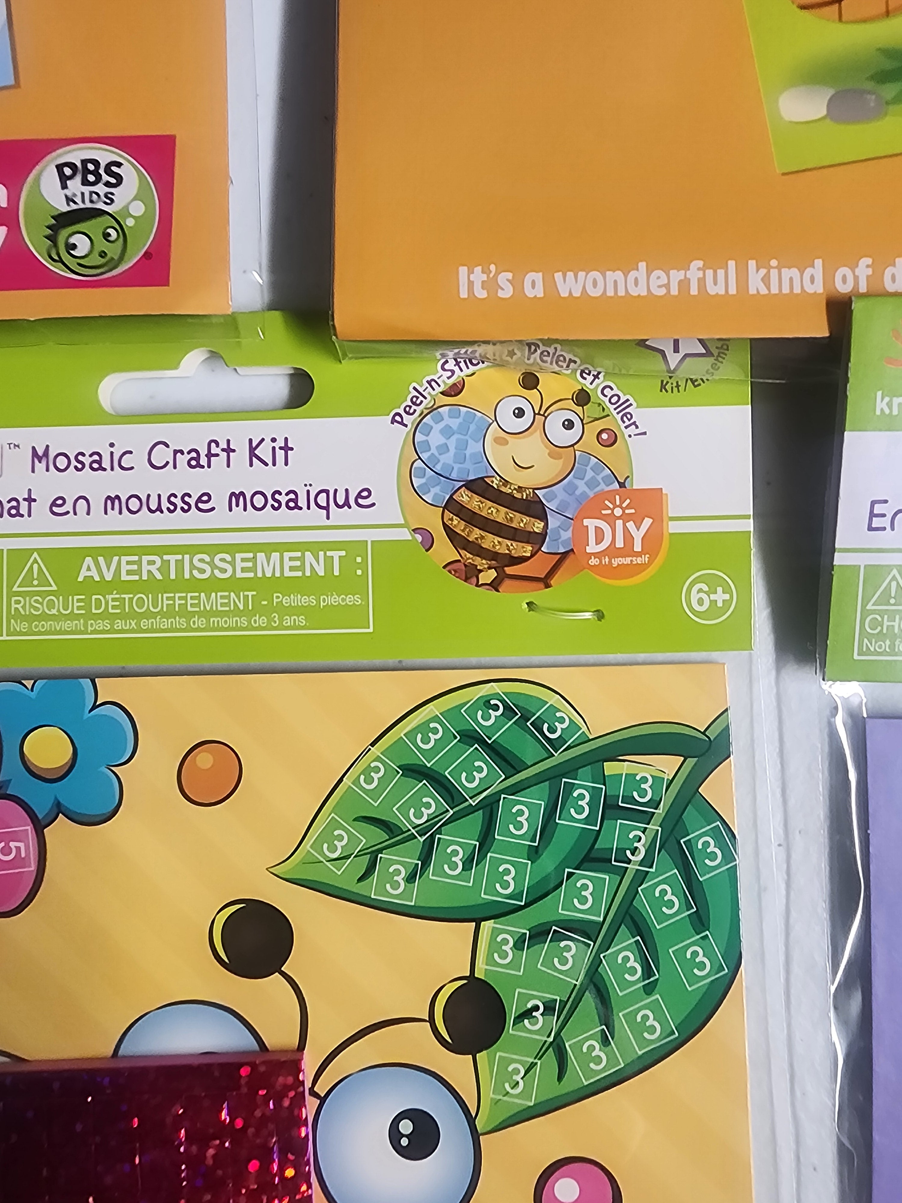 DIY Unicorn Dinosaur Mermaid Bee Kids Mosaic Art Craft Kit Bundle Lot