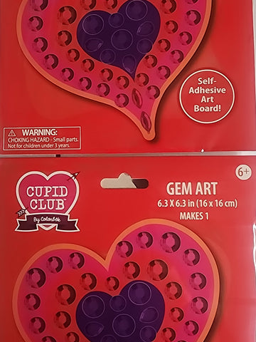 DIY Colorbok Hearts Gem Art Craft Kit Bundle Lot