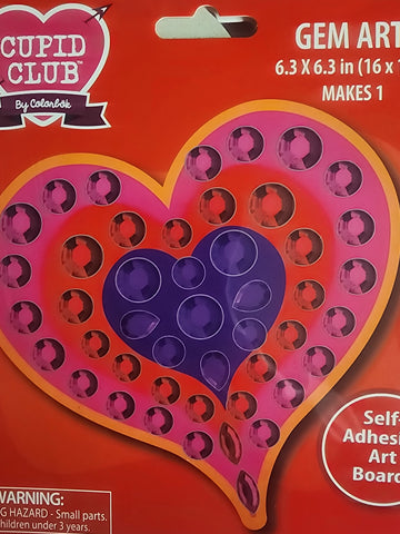 DIY Colorbok Hearts Gem Art Craft Kit Bundle Lot
