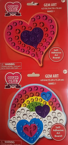 DIY Colorbok Rainbow Heart Gem Art Craft Kit Bundle Lot