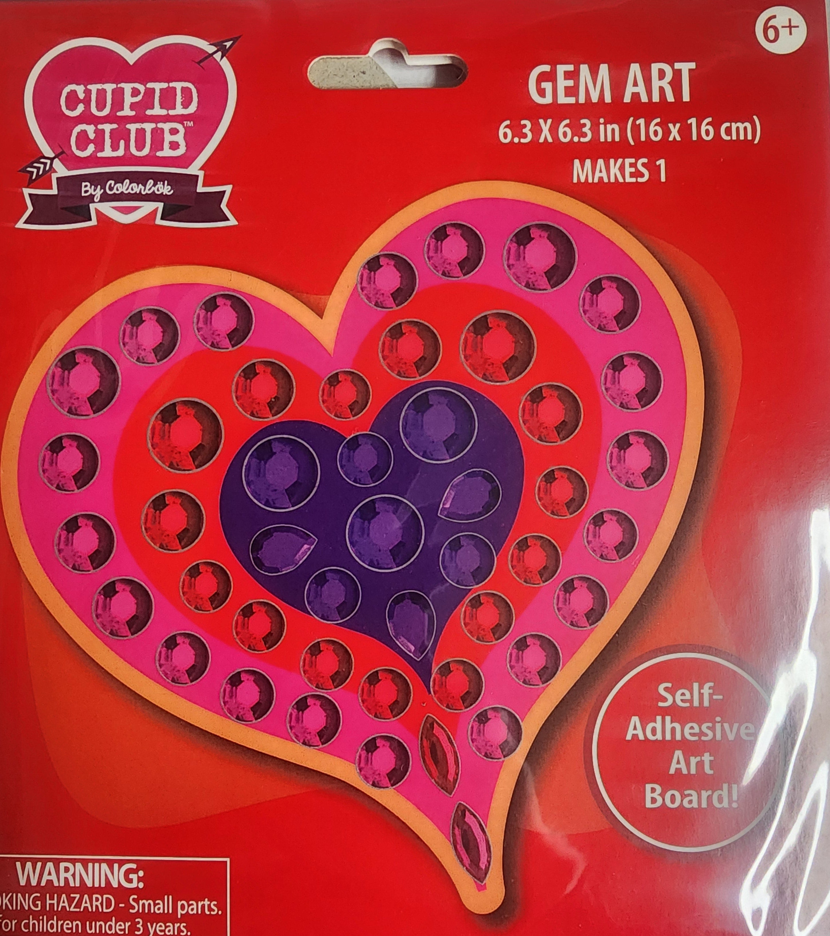 DIY Colorbok Rainbow Heart Gem Art Craft Kit Bundle Lot