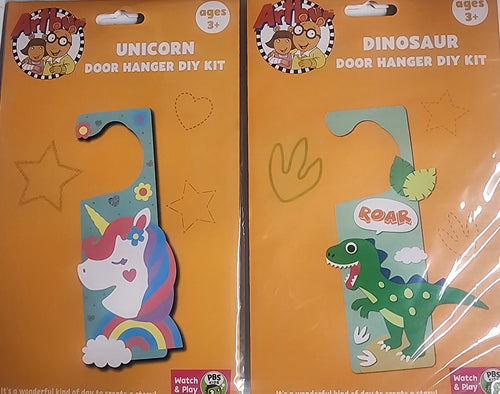 DIY Dinosaur Unicorn Door Hanger Kids Craft Kit Bundle Lot