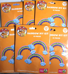 DIY Rainbow Tissue Paper Kids Art Craft Kit Bundle Lot