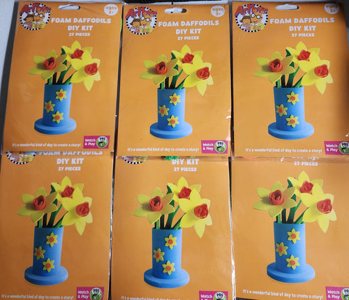 DIY Daffodil Flowers Kids Foam Art Craft Kit Bundle Lot