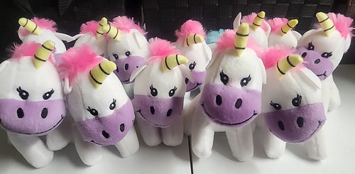 Lot of 12 Mini Unicorn Stuffed Animals Party Favors Bundle