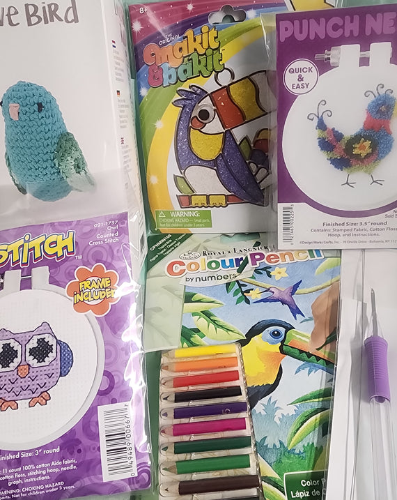 Craft 'n Stitch Birds Sewing Crafts Gift Box for Teens Ages 13+