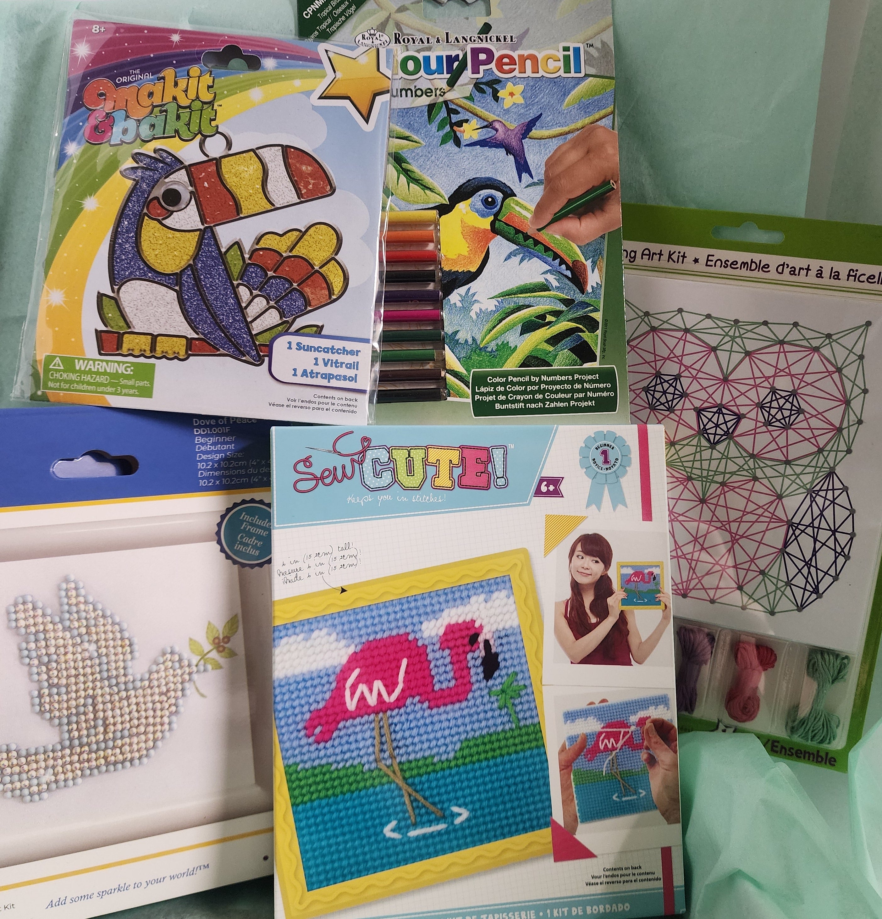 Kids Level 2 - Needlepoint & Punch Needle - Craft Subscription Box (Recommended Age 8+)