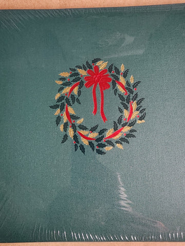 Creative Memories Christmas Wreath Green Scrapbook 12x12 Album w/pages