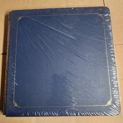 Creative Memories Navy Blue Scrapbook Old Style 12x12 Strap Hinge Cover