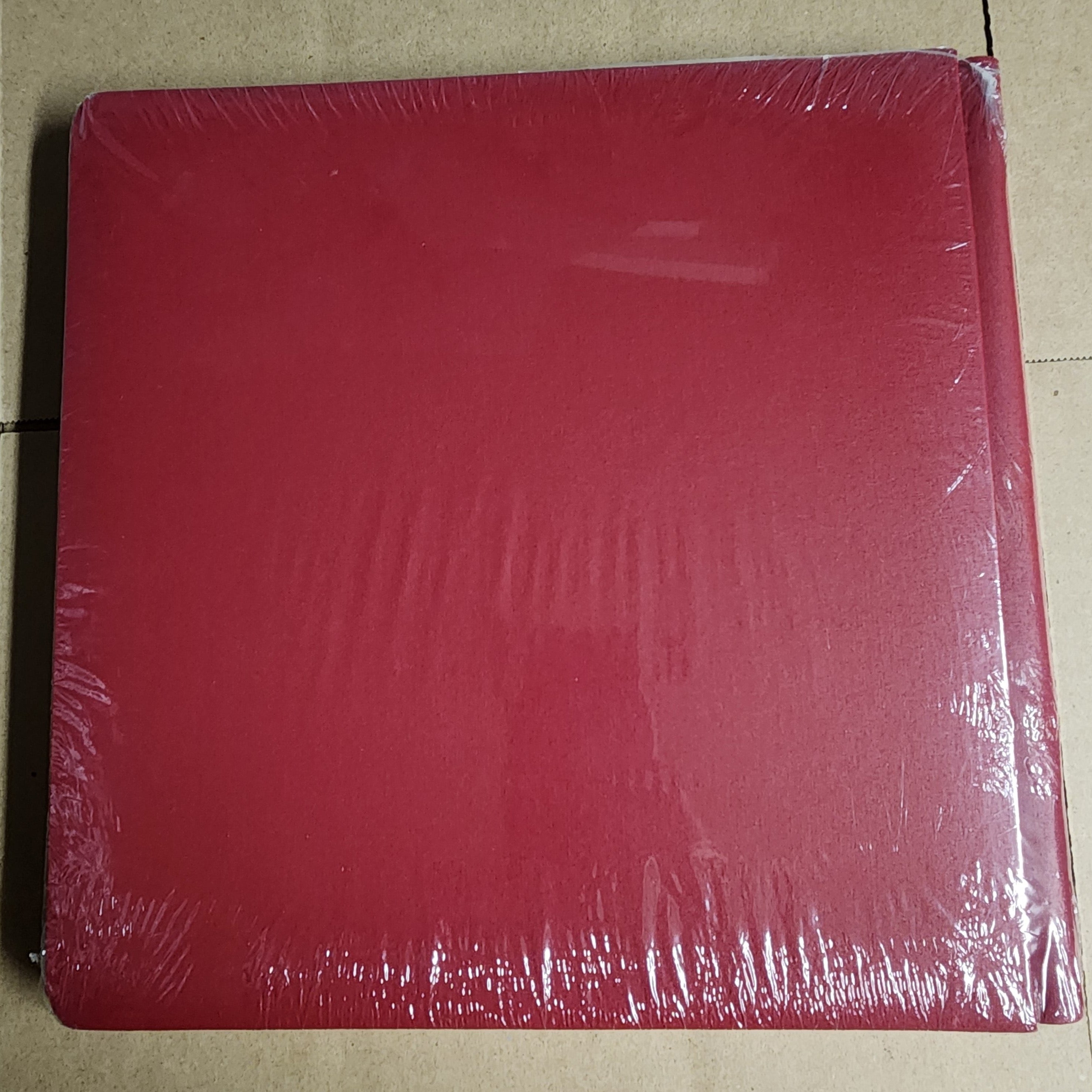 Creative Memories Cranberry Red Scrapbook Old Style 12x12 Strap Hinge Album