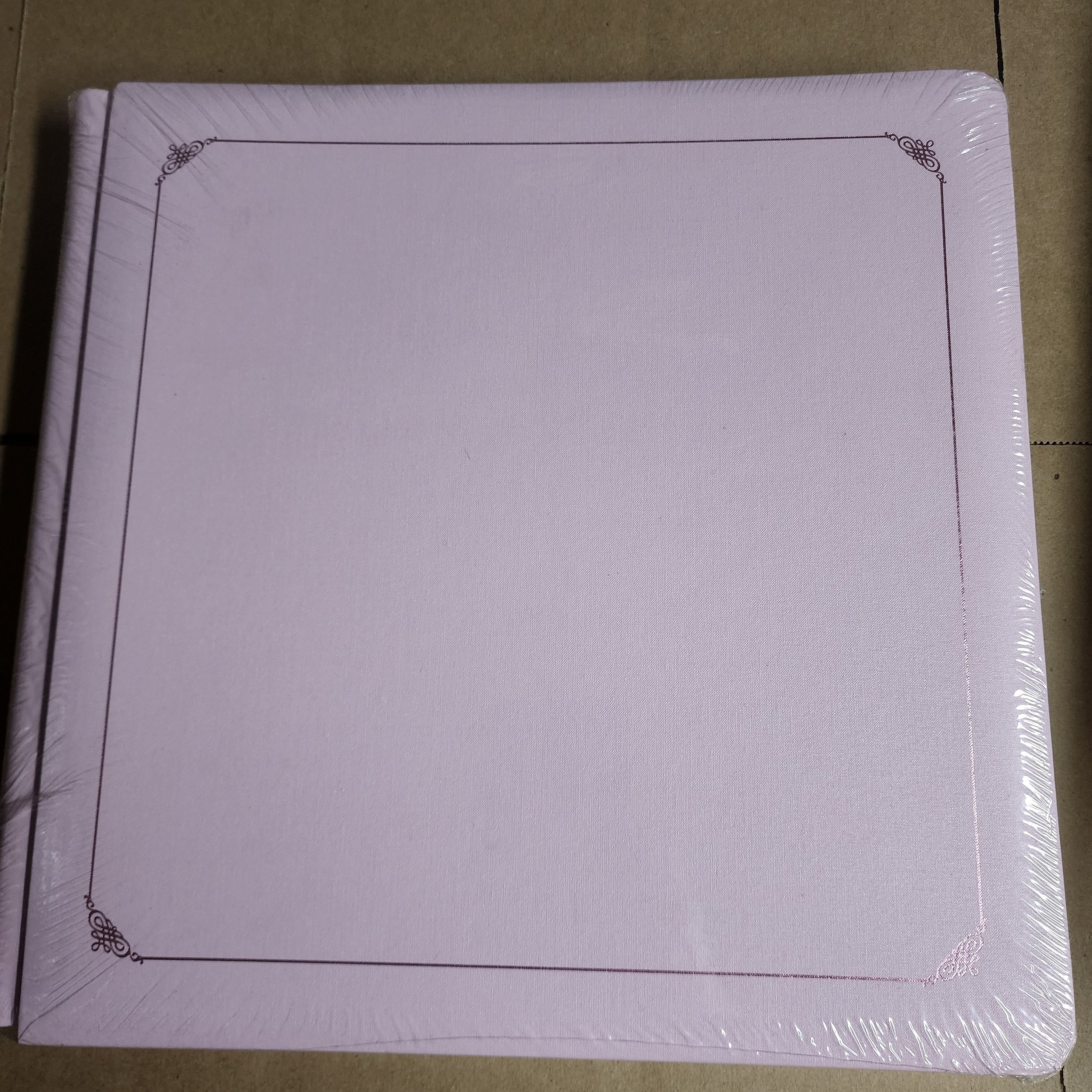 Creative Memories Light Pink Scrapbook Old Style 12x12 Strap Hinge Album