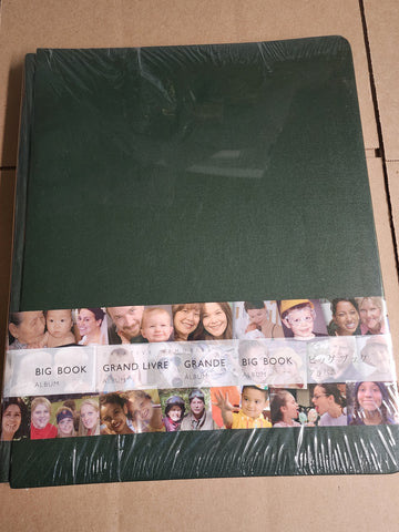 Creative Memories Dk Green Big Book Scrapbook Old Style 12x15 Strap Hinge Album