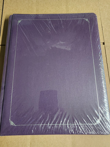Creative Memories Purple Big Book Scrapbook Old Style 12x15 Strap Hinge Album