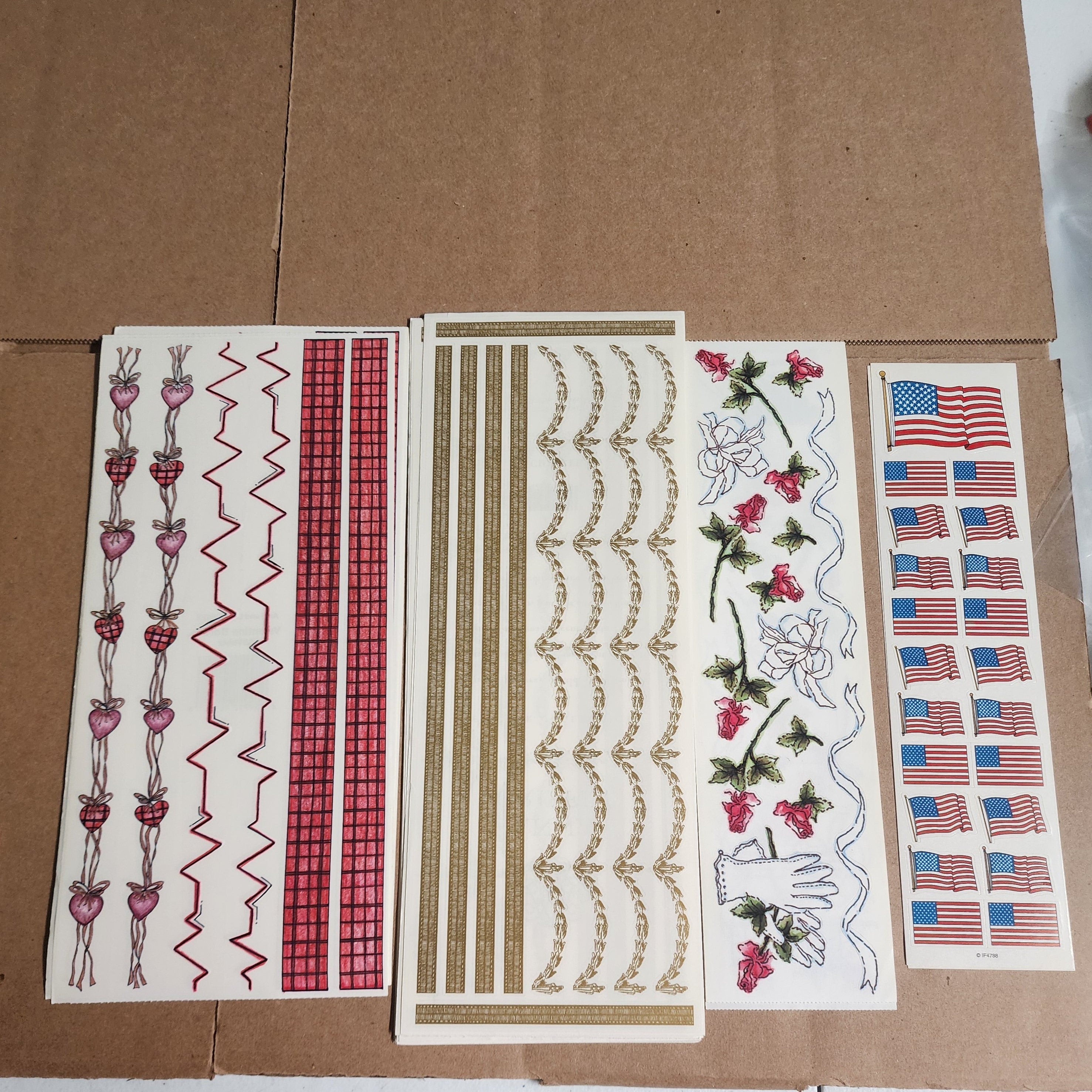 Extra Large Mixed Theme Scrapbook Sticker Lot 65 sheets