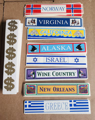 Destination Titles and Dollar Sign Sticker Lot 286 sheets