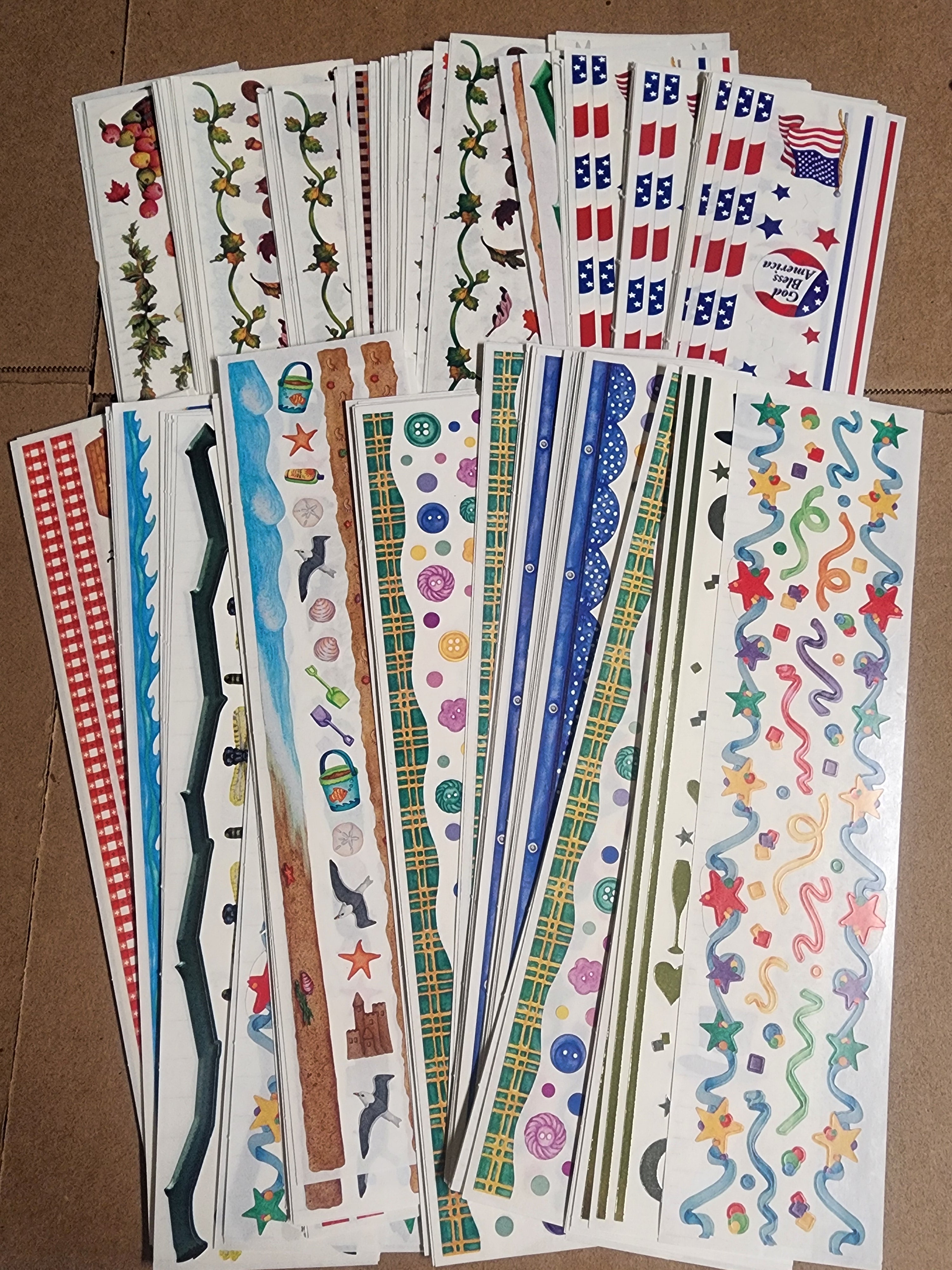 Creative Memories Great Length Scrapbook Sticker Sheet Lot 147 sheets