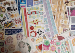 Creative Memories Jumbo Great Length Scrapbook Sticker Sheet Lot 60 sheets