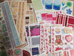 Creative Memories Jumbo Great Length Scrapbook Sticker Sheet Lot 60 sheets