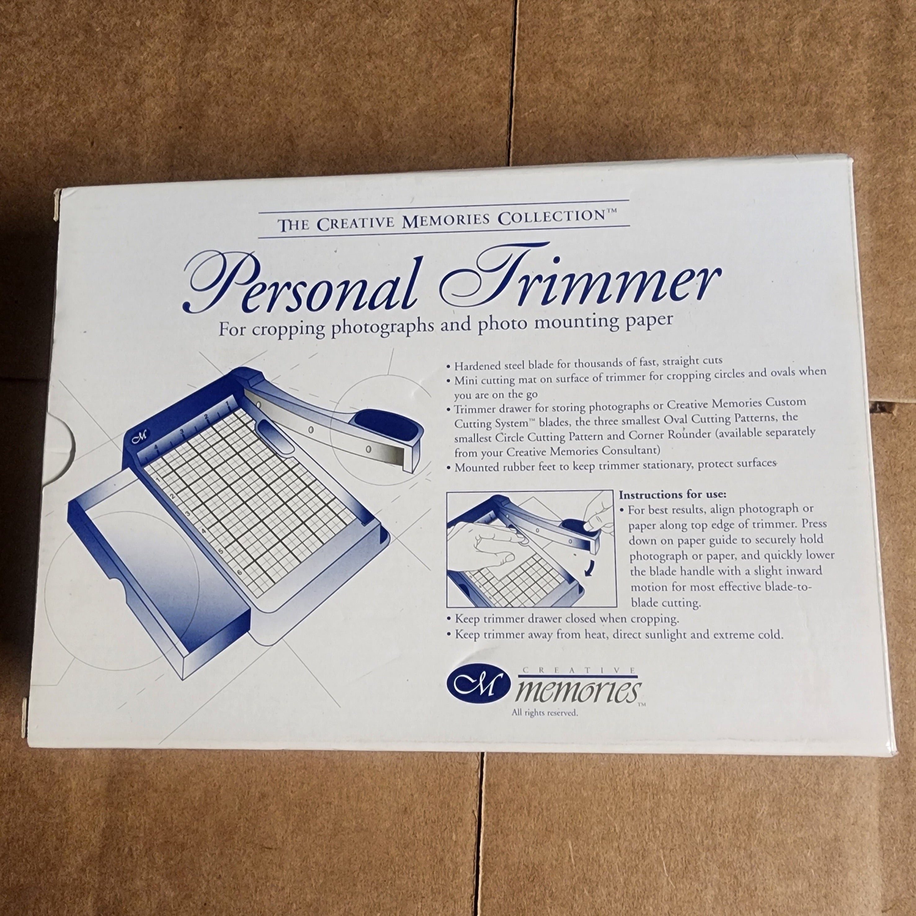 Creative Memories Personal Trimmer Photo Cutter Scrapbook