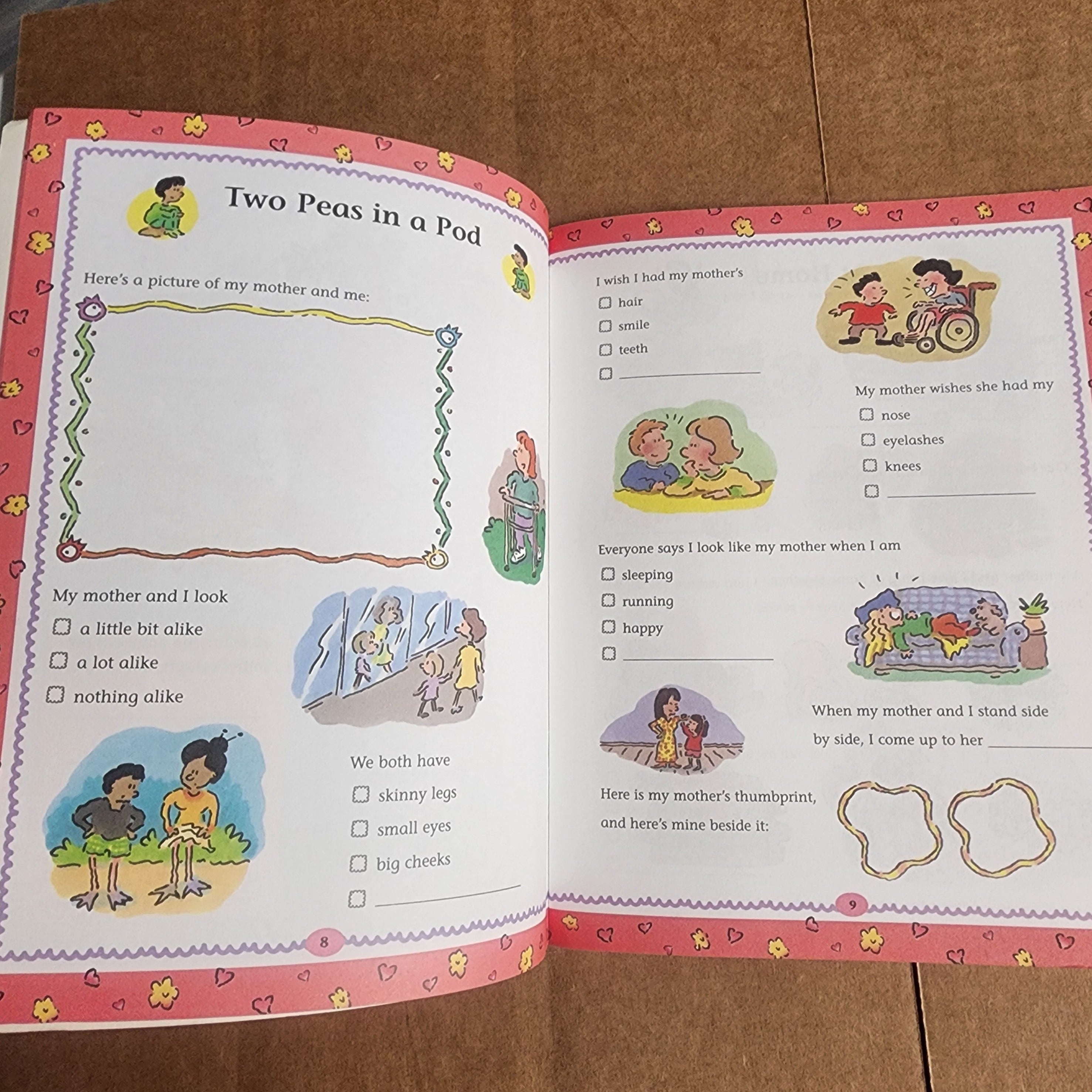 Mother and Me Memory Scrapbook for Kids