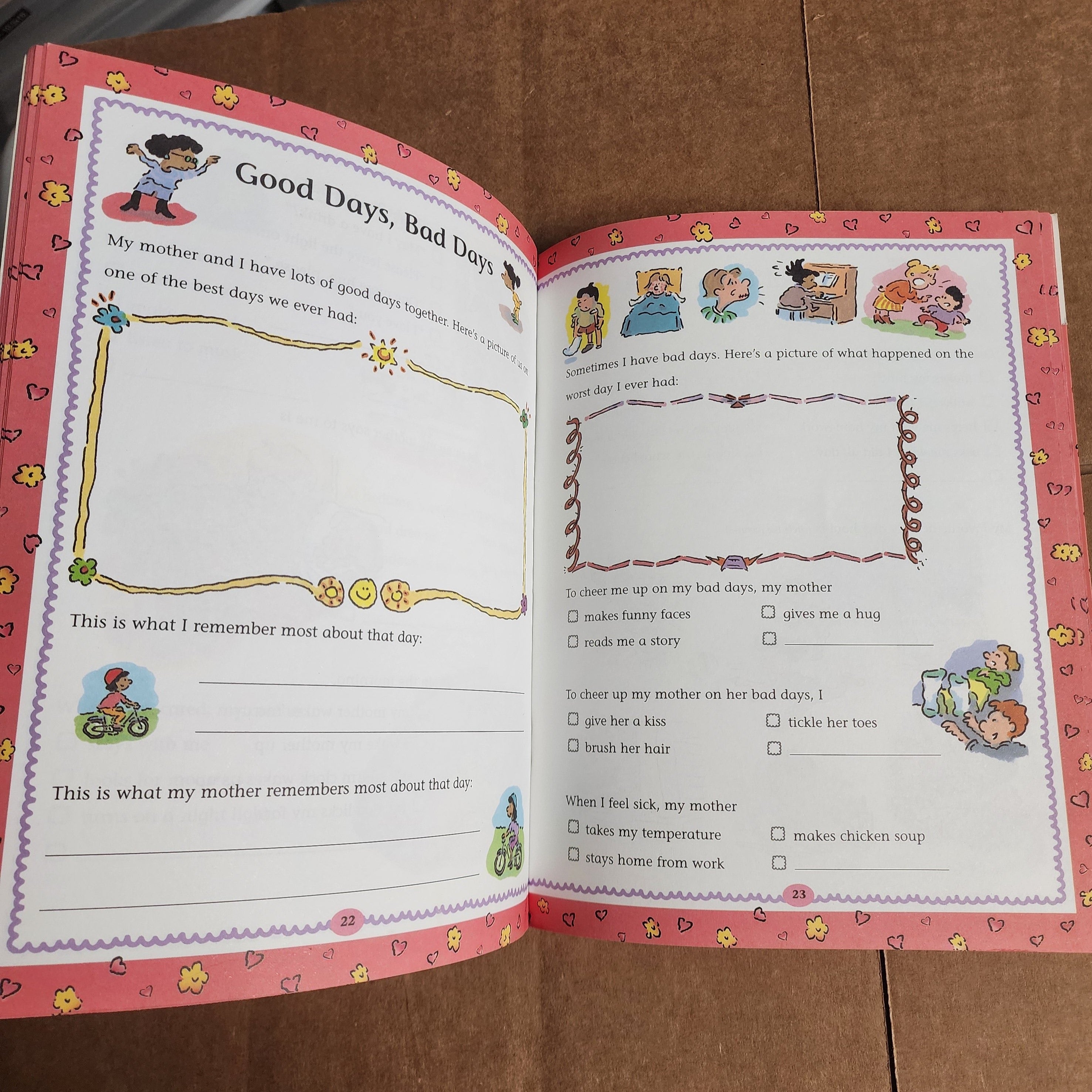 Mother and Me Memory Scrapbook for Kids