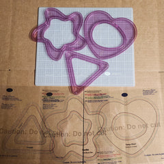 USED Creative Memories Cutting Templates and Mat Starfish Heart