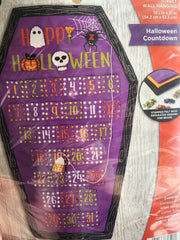 DIY Bucilla Halloween Countdown Coffin Felt Calendar Kit 89728