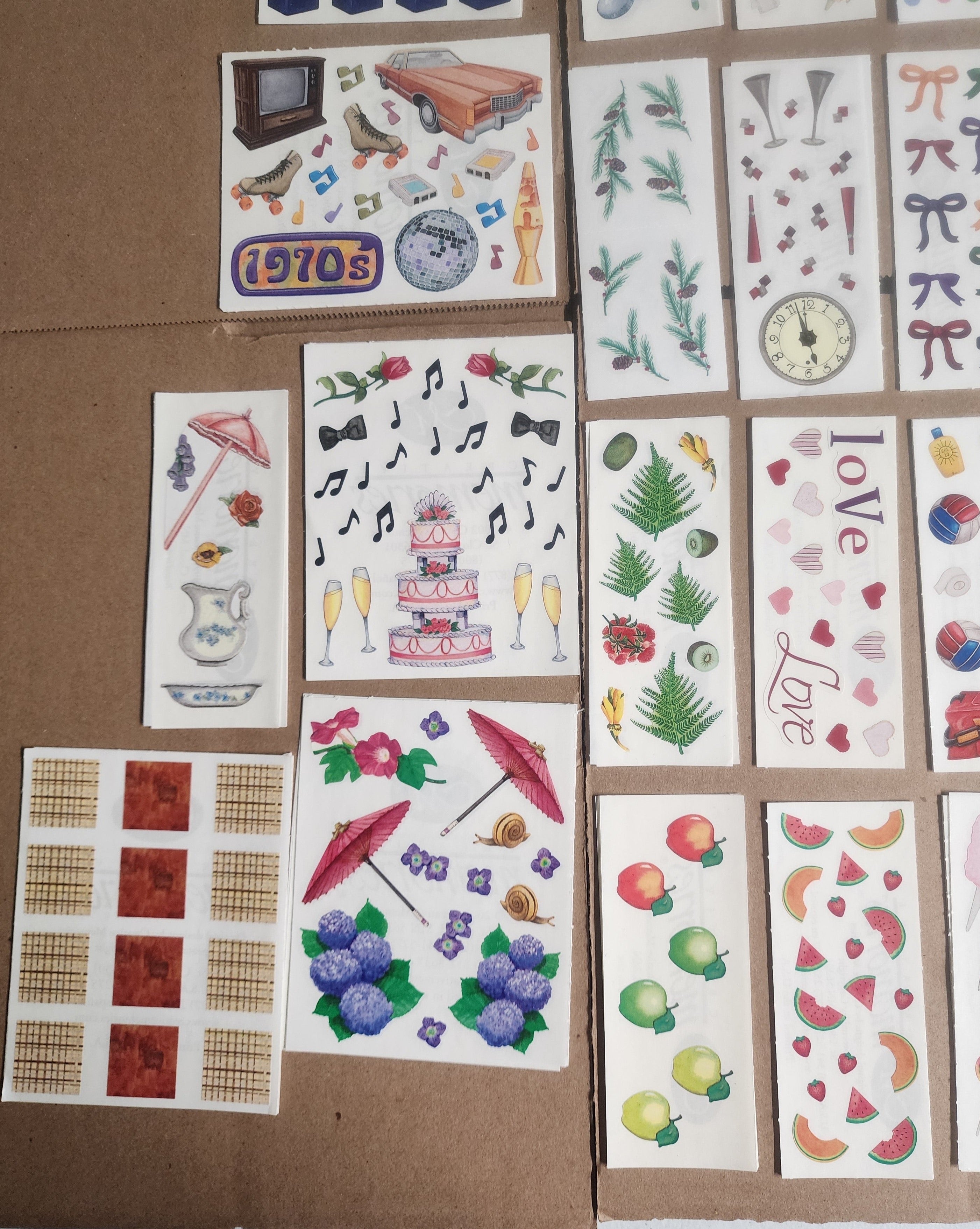 Creative Memories Sticker Sheet Lot 120 sheets Mixed Theme 1