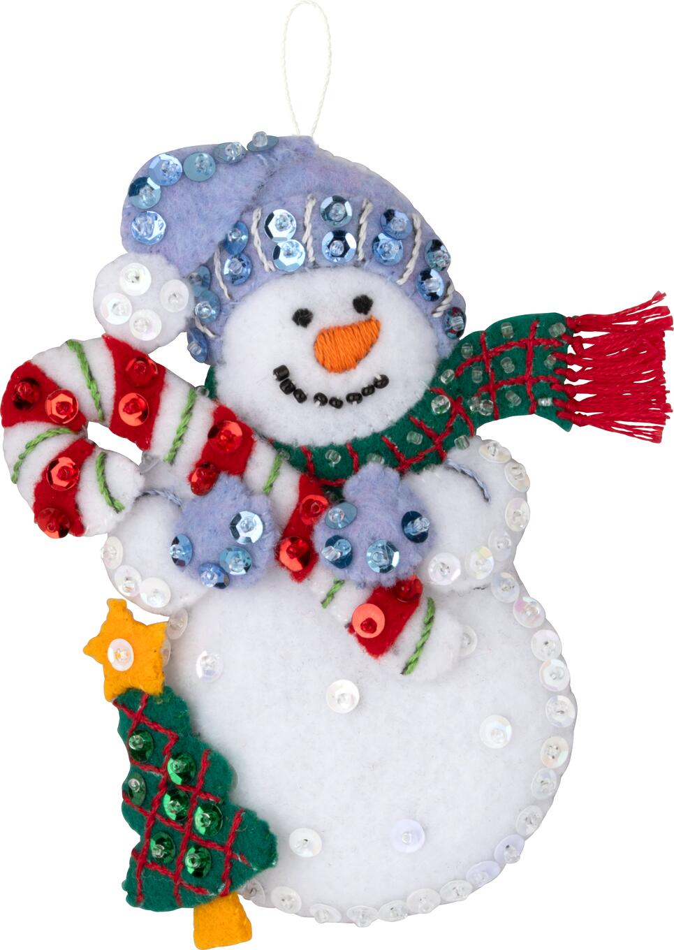 DIY Bucilla Polar Pal Parade Penguin Snowman Christmas Felt Ornament Kit