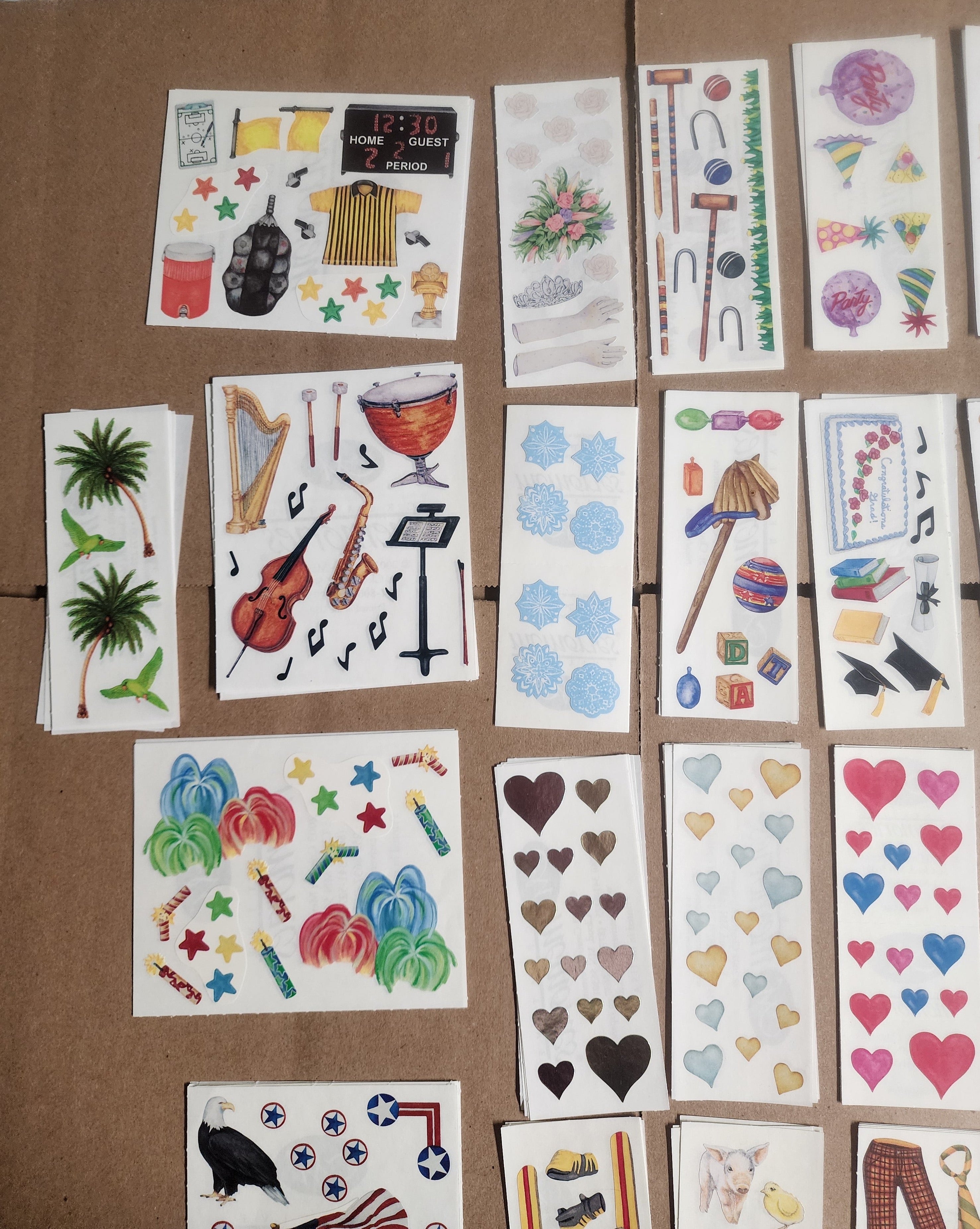 Creative Memories Sticker Sheet Lot 128 sheets Mixed Theme 3