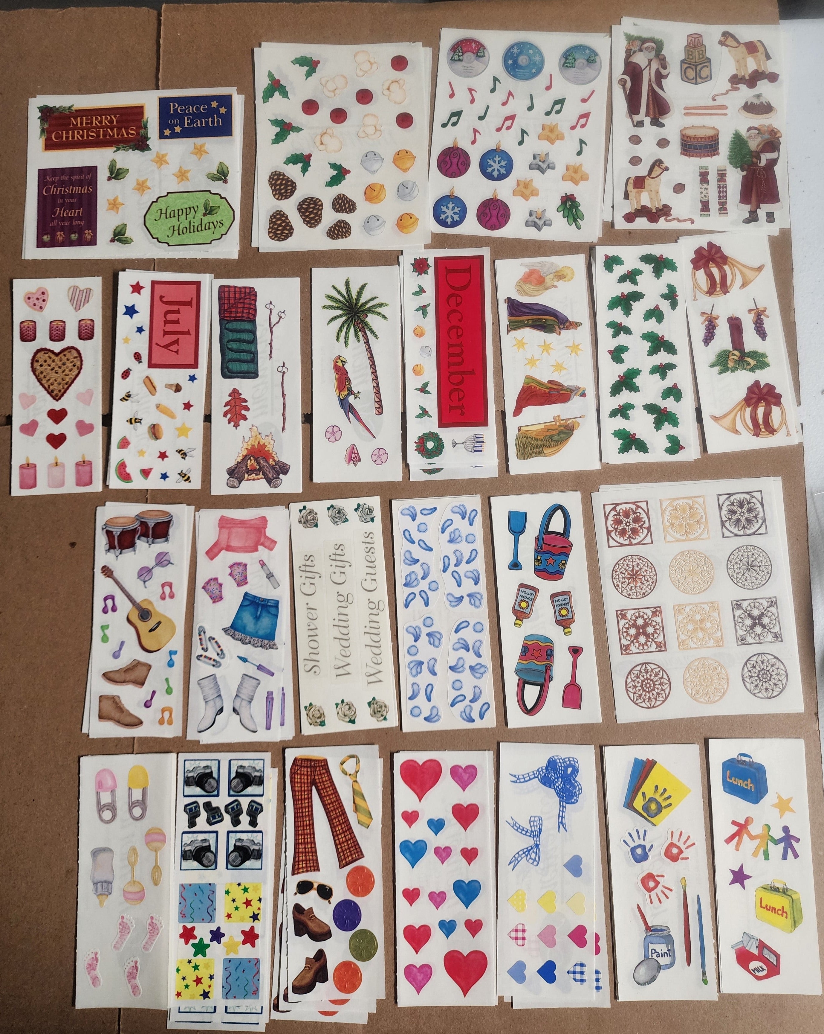 Creative Memories Sticker Sheet Lot 75 sheets Mixed Theme 6