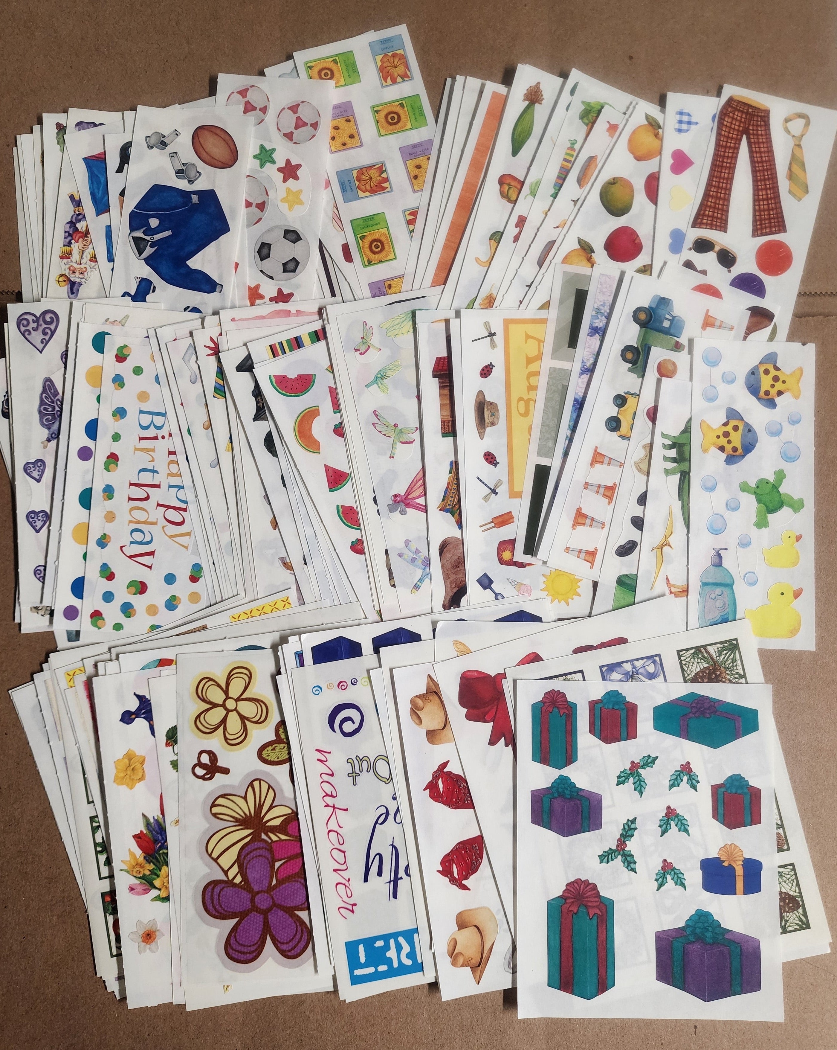 Creative Memories Sticker Sheet Lot 137 sheets Mixed Theme 9