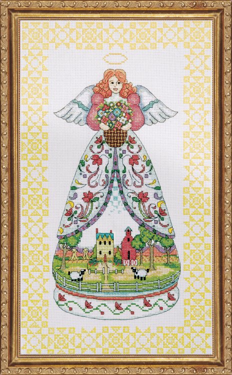 DIY Design Works Summer Angel Counted Cross Stitch Kit 9x15