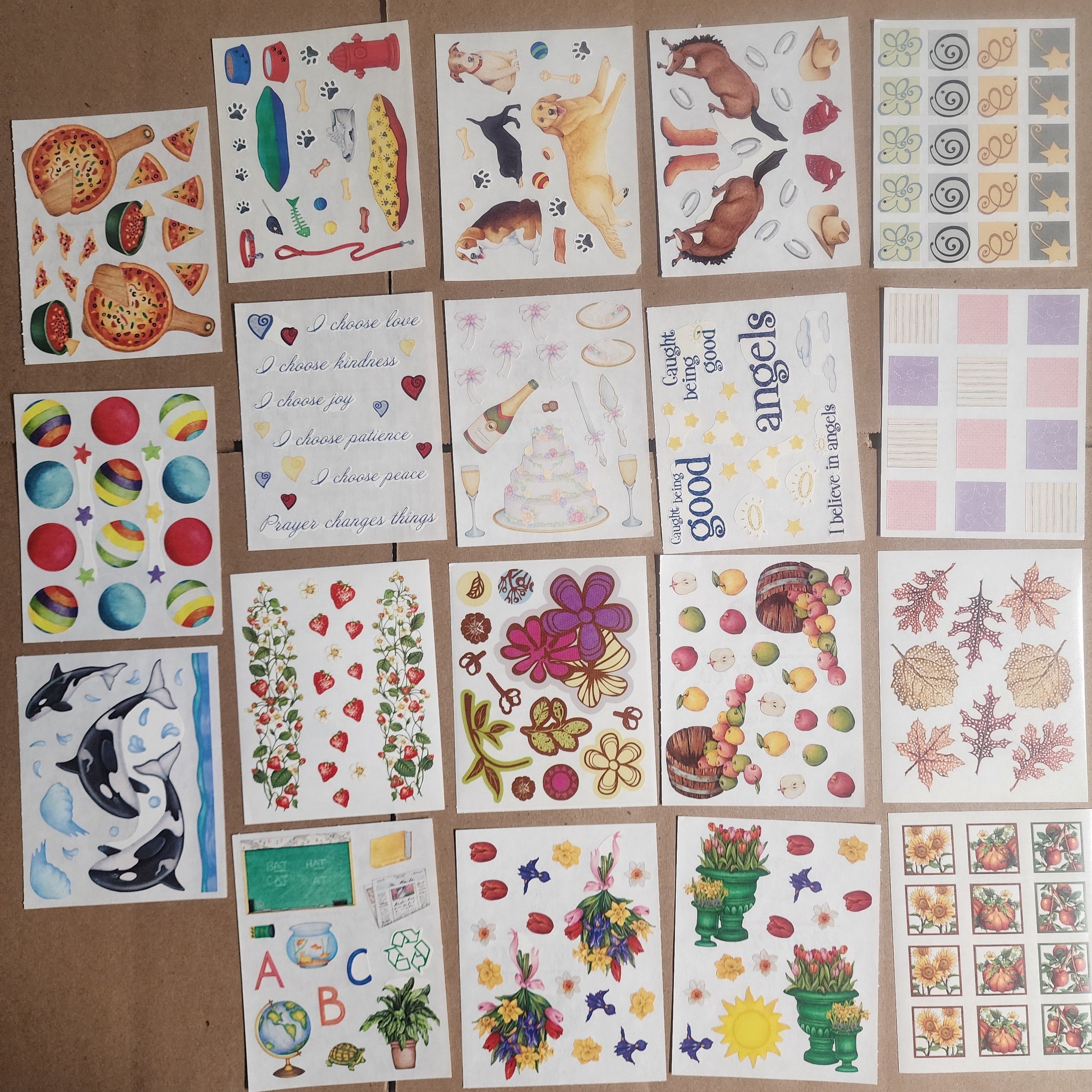 Creative Memories Sticker Sheet Lot 137 sheets Mixed Theme 9