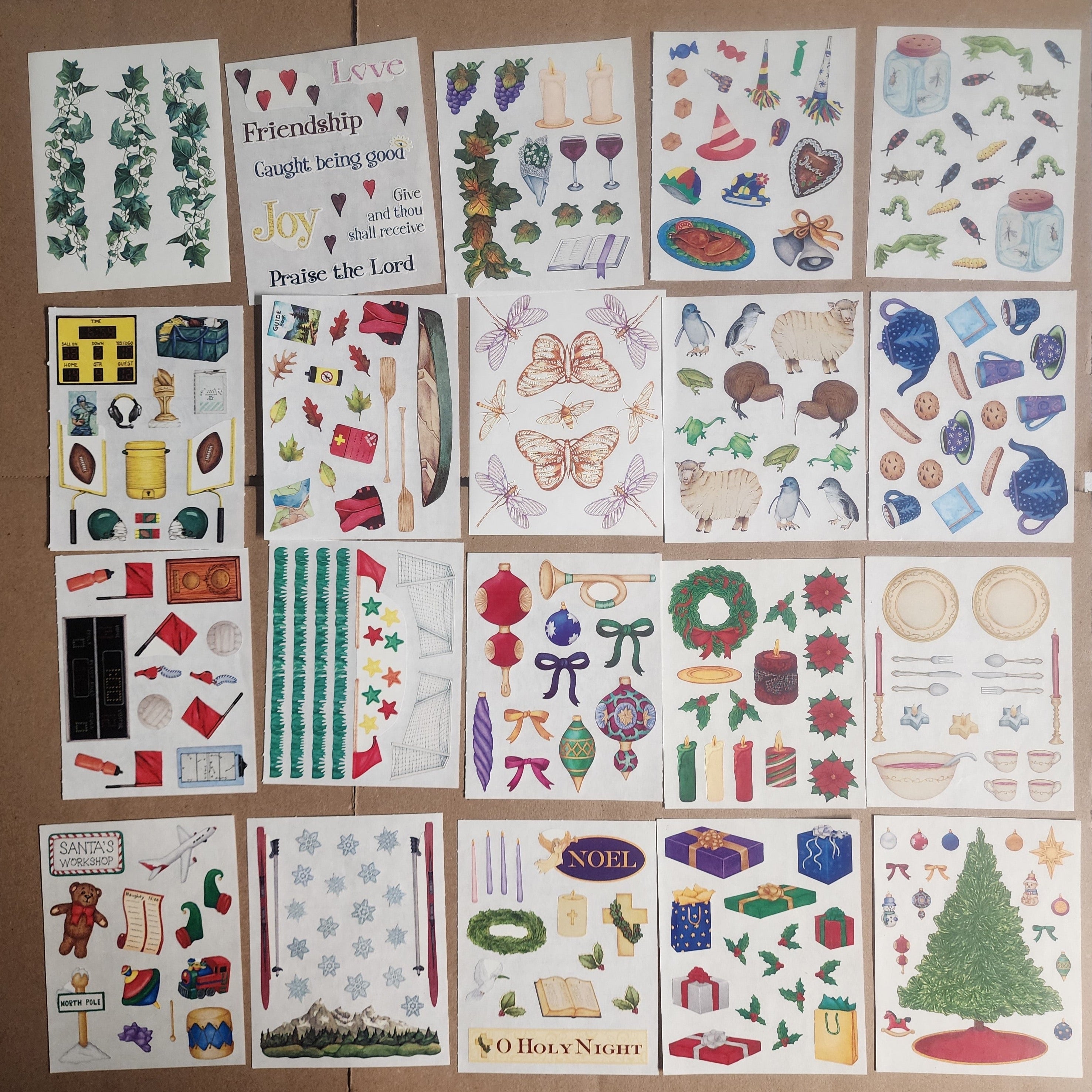 Creative Memories Sticker Sheet Lot 126 sheets Mixed Theme 10