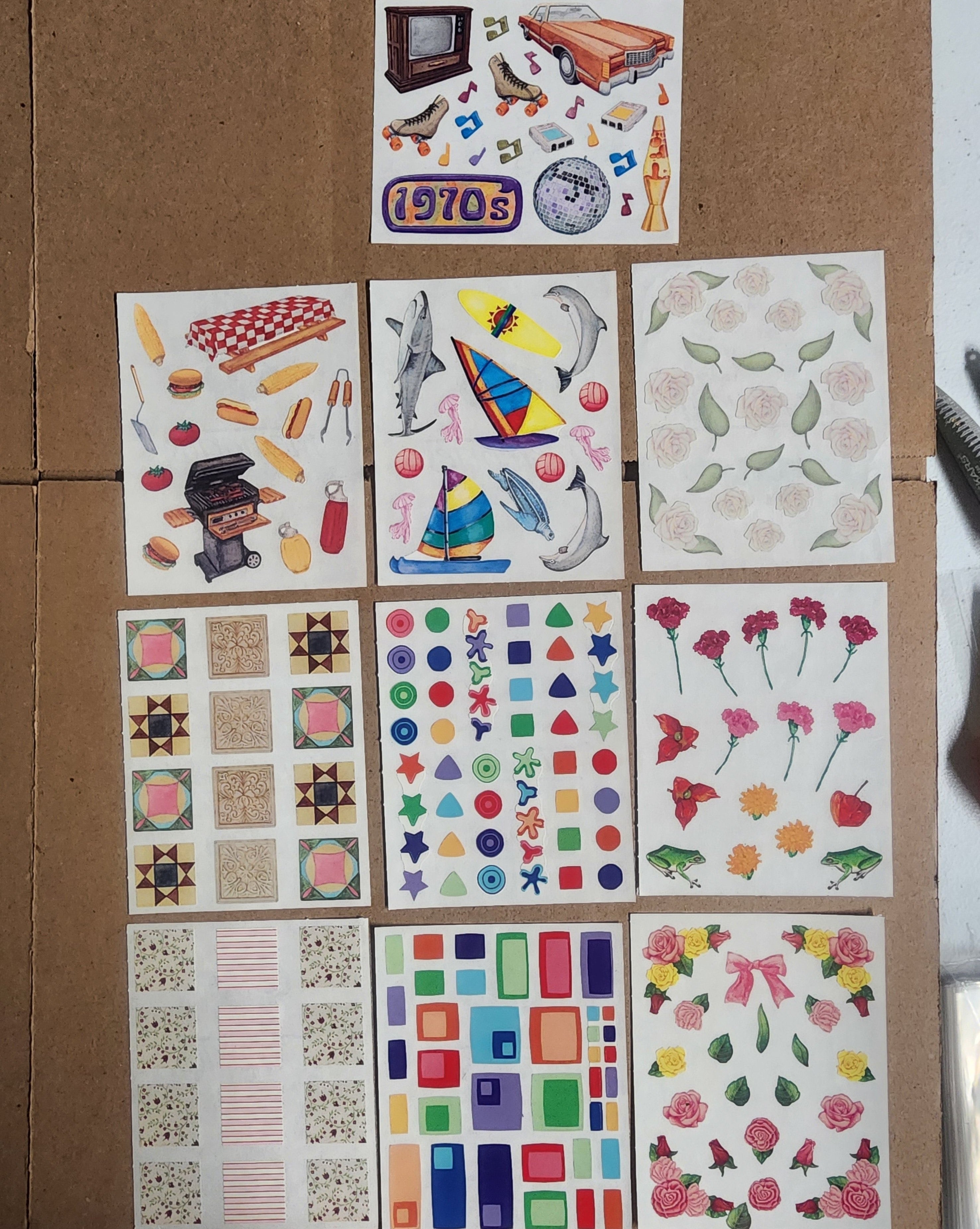 Creative Memories Sticker Sheet Lot 126 sheets Mixed Theme 10