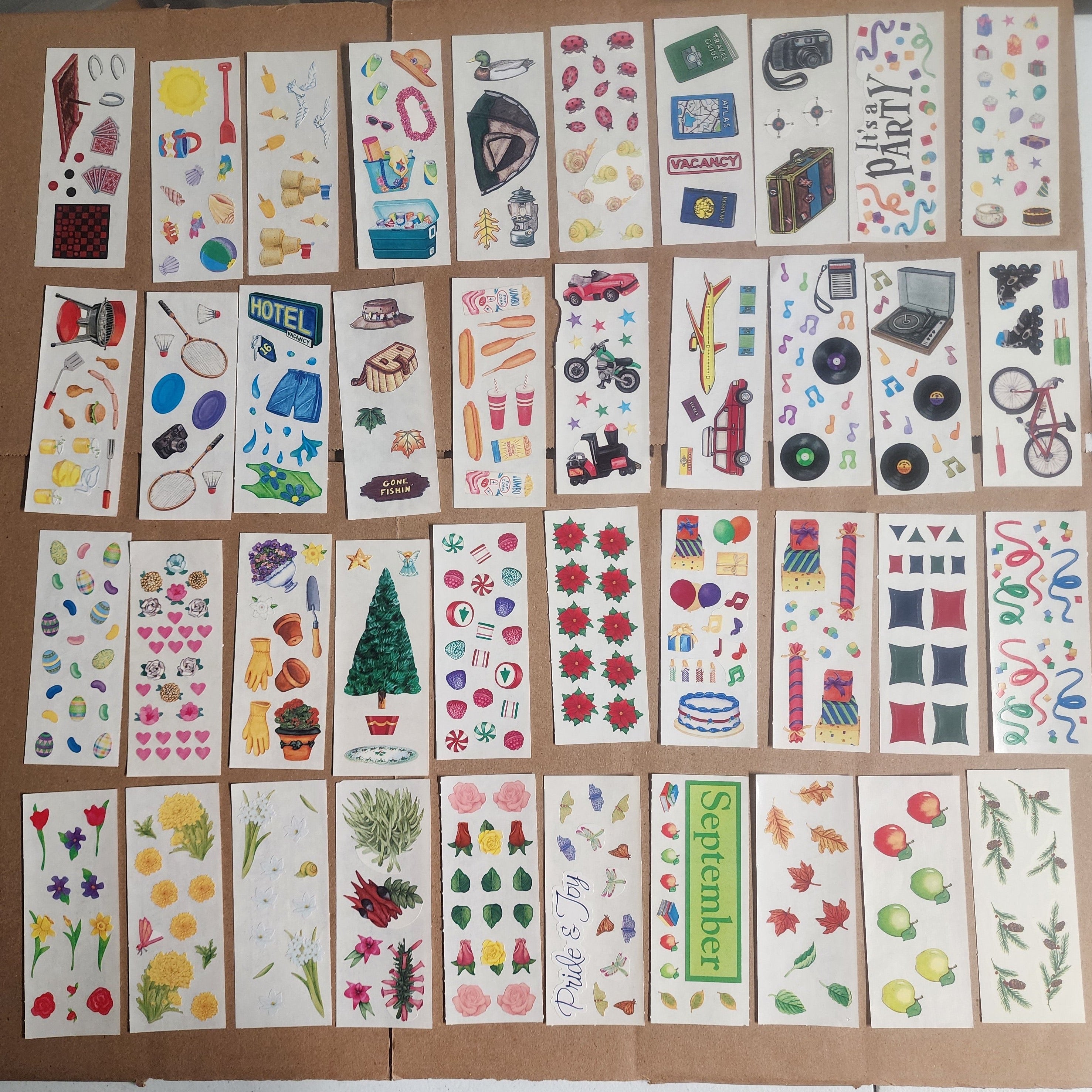 Creative Memories Sticker Sheet Lot 126 sheets Mixed Theme 10