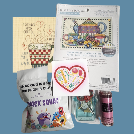 DIY COUNTED Cross Stitch of the Month Sewing Surprises Subscription