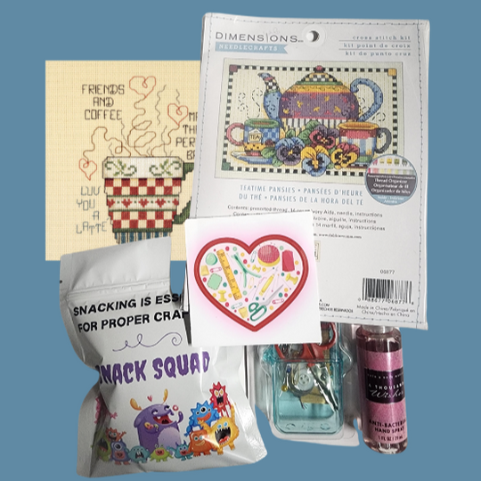 DIY COUNTED Cross Stitch of the Month Sewing Surprises Subscription