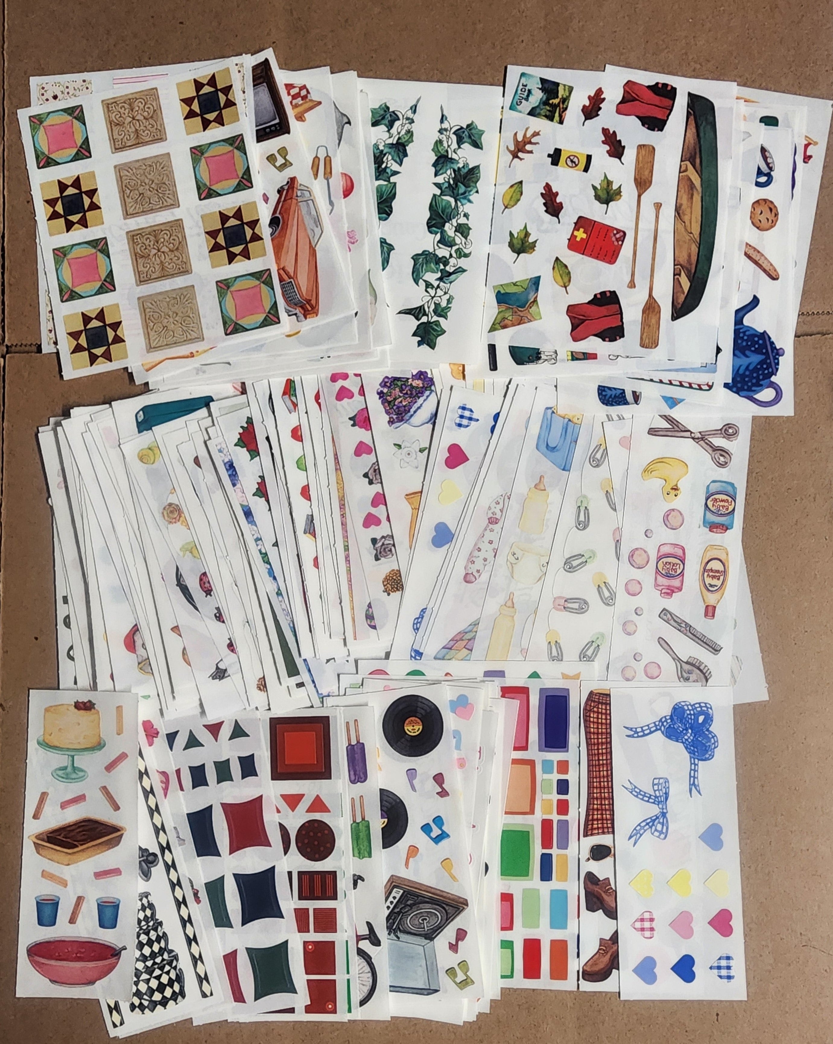 Creative Memories Sticker Sheet Lot 126 sheets Mixed Theme 11