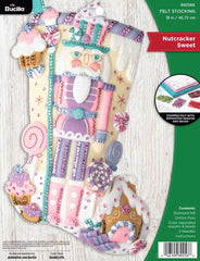 DMG DIY Bucilla Nutcracker Sweet Candy Christmas Felt Stocking Kit 89256E
