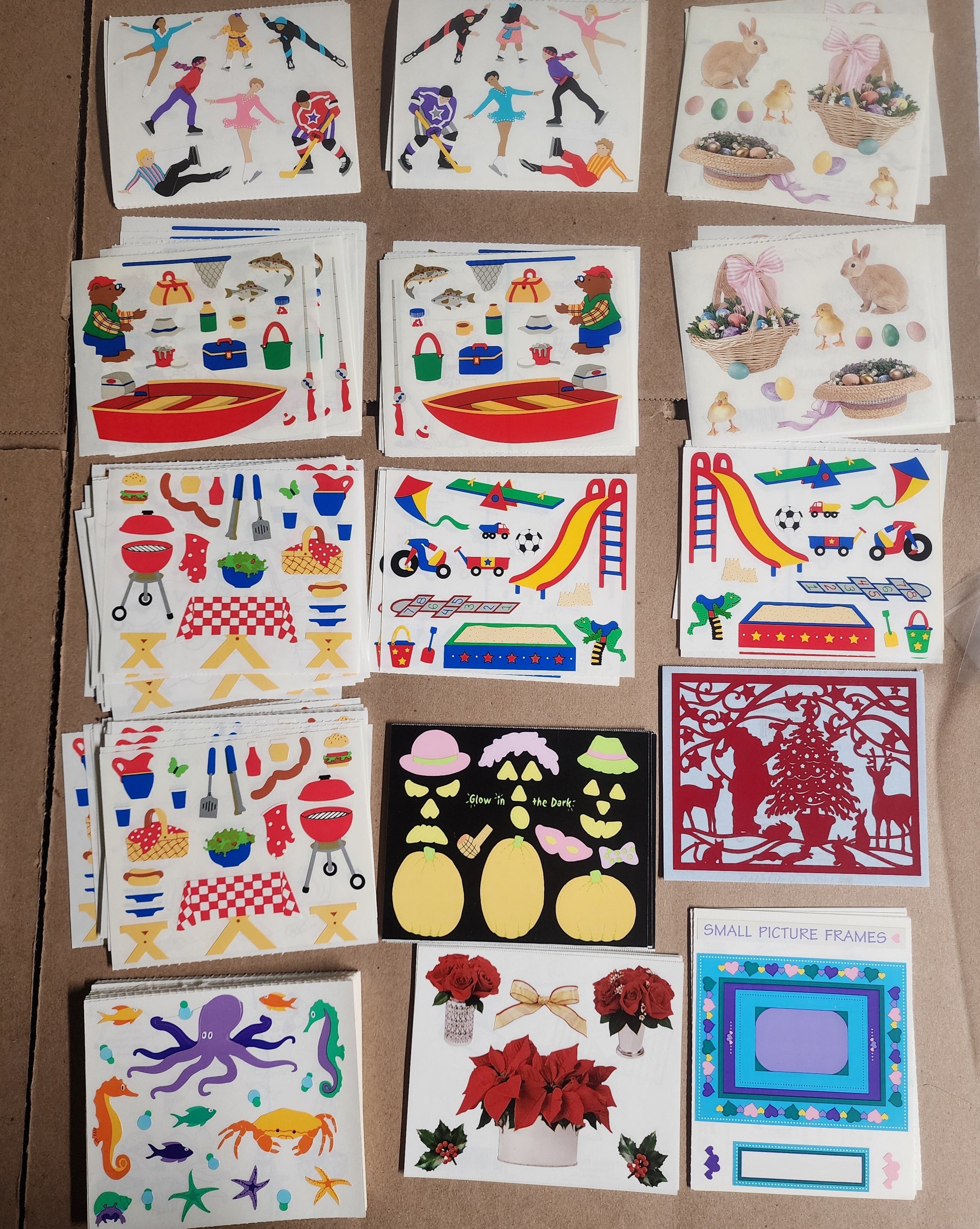 Mrs Grossman Scrapbook Sticker Sheet Lot 150 sheets Mixed Lot 1