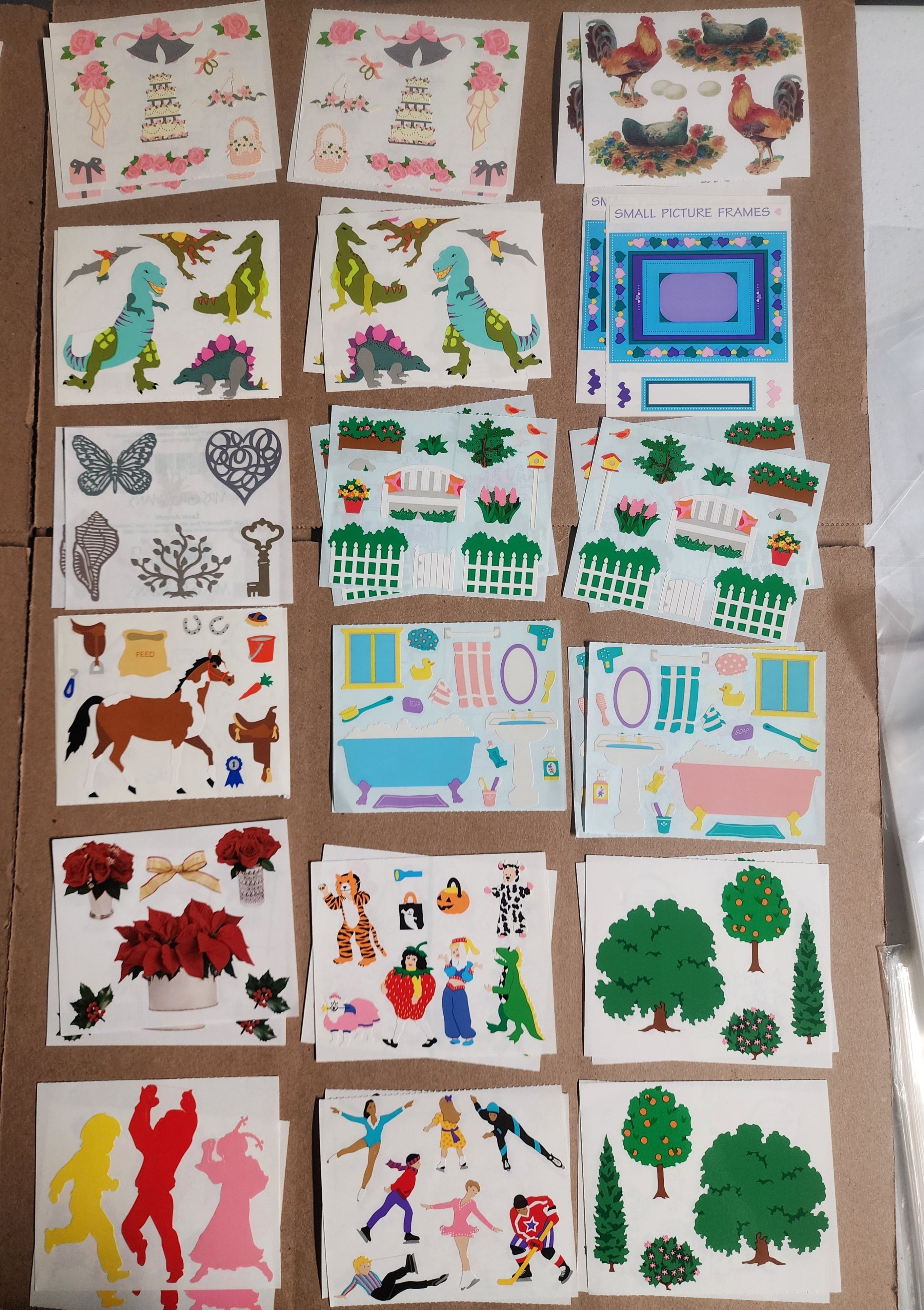 Mrs Grossman Scrapbook Sticker Sheet Lot 142 sheets Mixed Lot 5