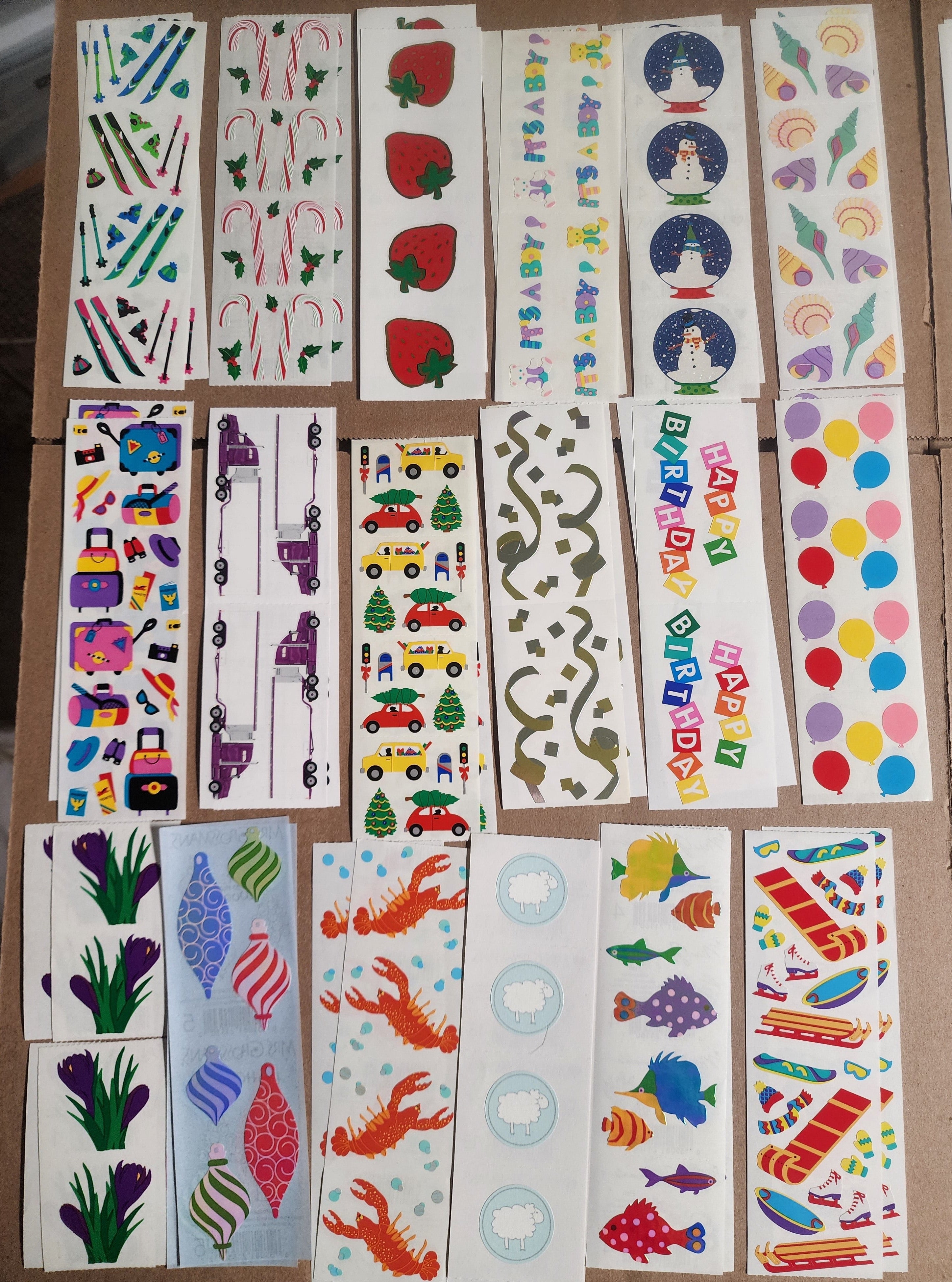 Mrs Grossman Scrapbook Sticker Sheet Lot 142 sheets Mixed Lot 5