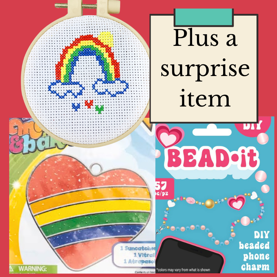 Kids Level 3 - Counted Cross Stitch & Punch Needle - Craft Subscription Box (Recommended Age 10+)