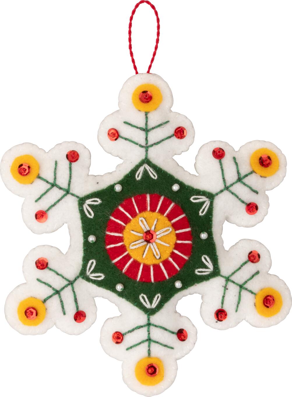 DIY Bucilla Santas Nordic Set Designs Christmas Felt Ornament Kit